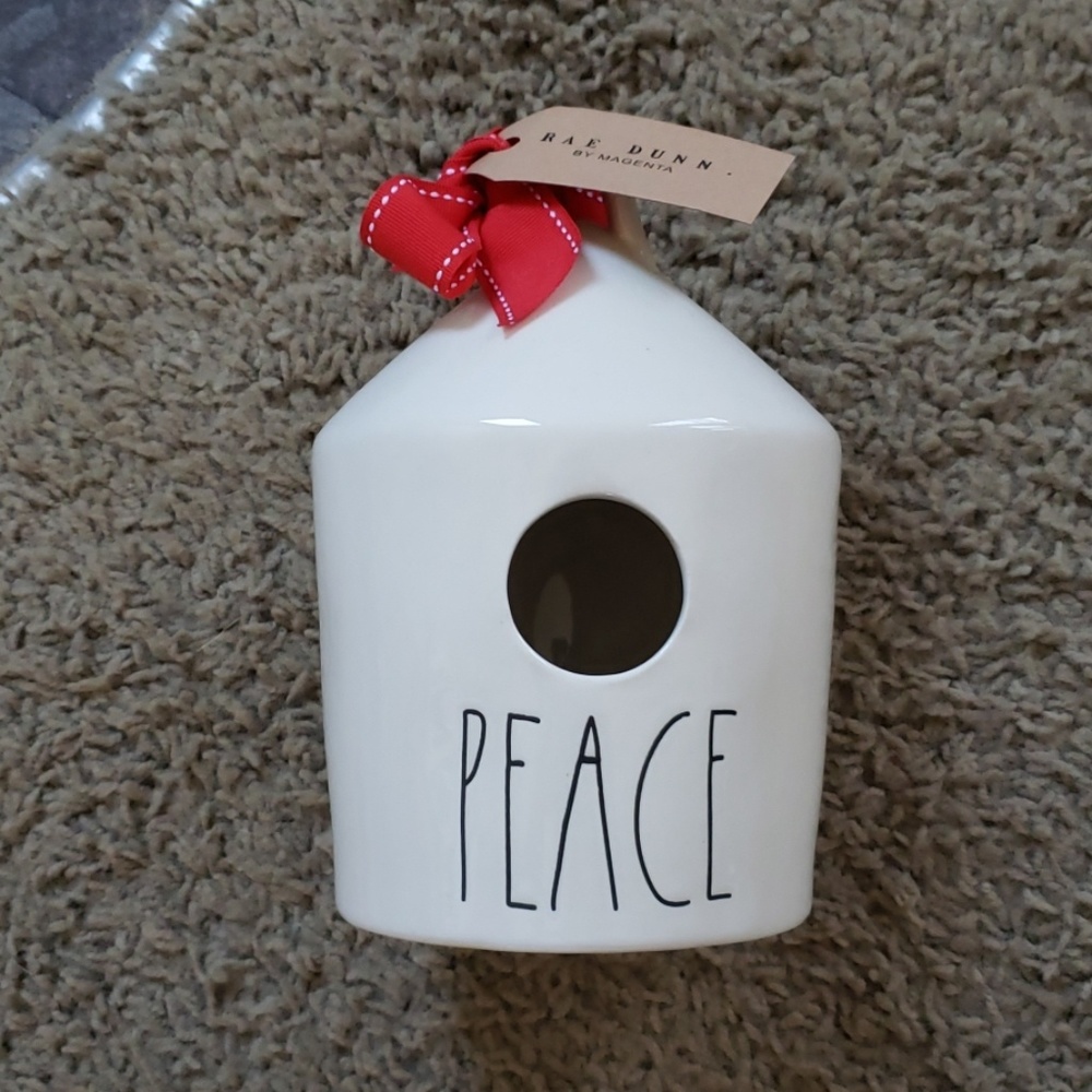 Rae dunn peace birdhouse